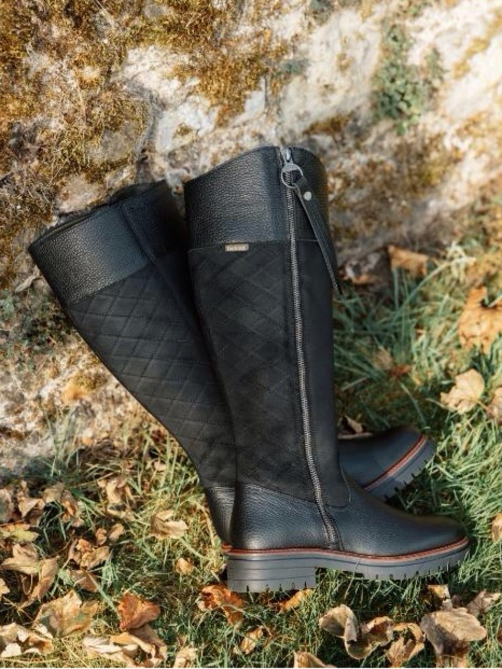 NWT Barbour Ingrid Tall Black Boots